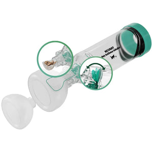 Neobay Cat Aerosol Chamber with Comfort Feeder — Green