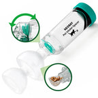 Neobay Green Cat Inhaler Spacer — 1 Pack with Comfort Feeder