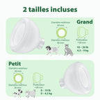 Deux tailles de masque