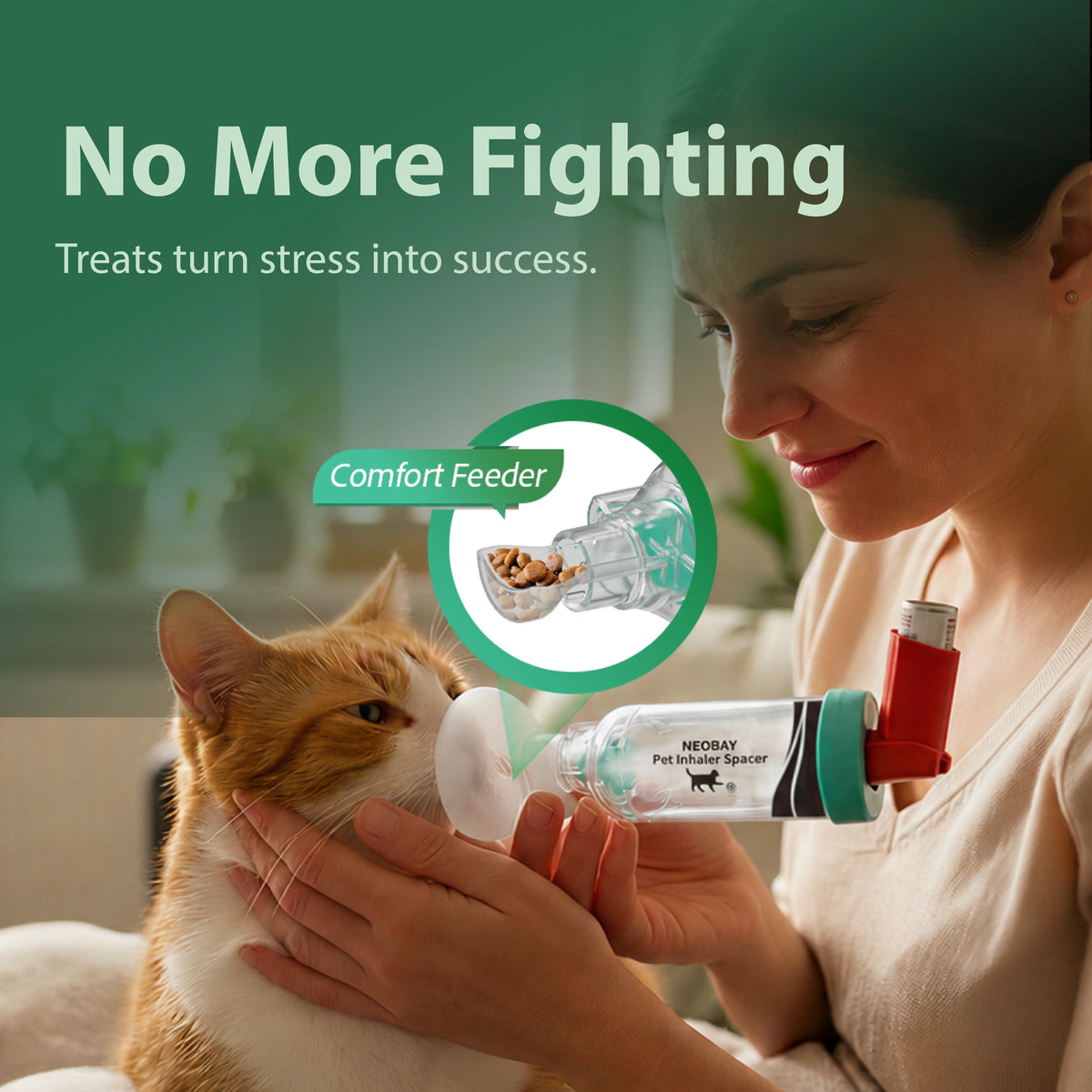 Neobay Comfort Feeder reward-based mask introduction