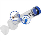 Neobay Cat Inhaler Spacer with Flow Indicator — Blue product kit